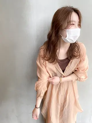 セミロング カラー 【天満1艶髪】潤艶/ 髪質改善🌹釣本竜哉のヘアスタイル
