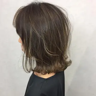 ミディアム カラー ♡MIHO♡ スタイリストのヘアスタイル