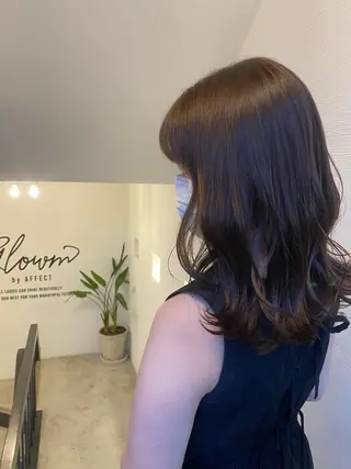 セミロング glowm店長 加藤翔太のヘアスタイル