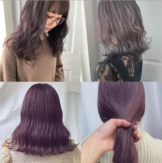 ミディアム カラー ヘアアレンジ ハッシュレイヤー ༊*·˚ リナのヘアスタイル