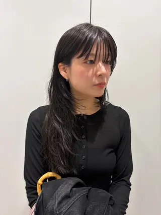 ミディアム カラー 砂原 ひよりのヘアスタイル