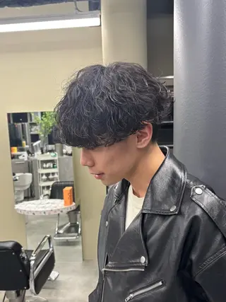 ショート パーマ 堀合駿輔/ボブ/ パーマ/波巻きのヘアスタイル