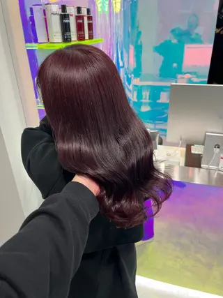 セミロング カラー トレンドレイヤー No.1/KOHEIのヘアスタイル