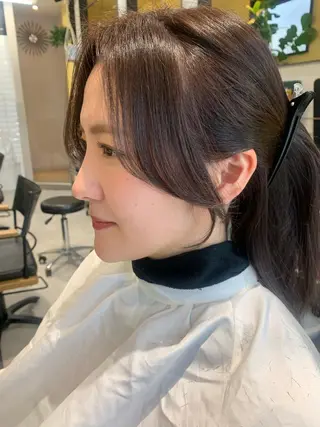 ロング カラー hub hair レイヤー/透明感のヘアスタイル