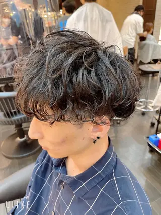 ショート パーマ メンズ メンズパーマ特化/ メッシュ/薫/店長のヘアスタイル