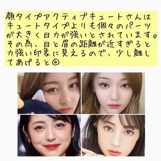 アイブロウ 韓国風眉×顔タイプ 診断® Naoの眉毛・アイブロウイメージ