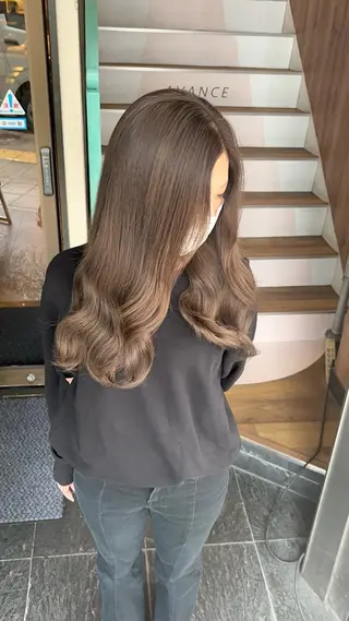 ロング 【ブリーチ無しW】 【暗髪&暖色系】圭真のヘアスタイル