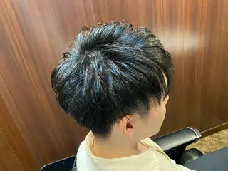 ショート パーマ メンズ 浅見 天翔のヘアスタイル