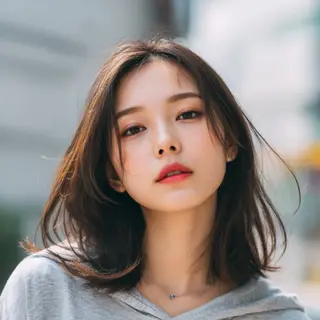 セミロング 飯田 知将のヘアスタイル