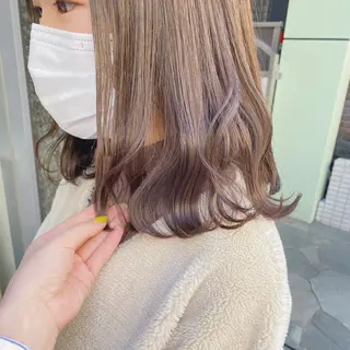 ミディアム カラー マンツーマン半個室 tamuraのヘアスタイル