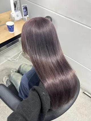 ロング miku/ラベンダー 透明感カラー🪻❤︎のヘアスタイル
