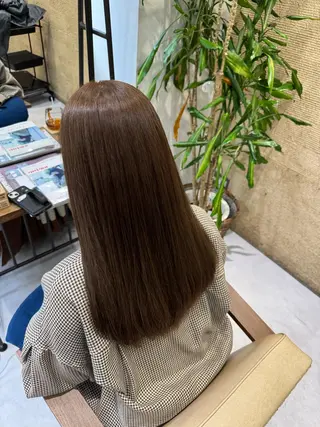 ロング カラー ブリーチなしwカラー /艶カラー/oukaのヘアスタイル