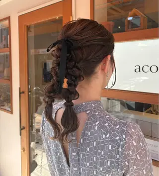 ロング ヘアアレンジ メンズカット募集中 🌷🫧森山彩音のヘアスタイル