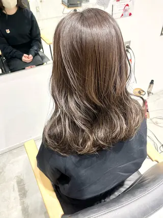 セミロング カラー ボブ/美髪矯正 /佐藤　奈巳のヘアスタイル