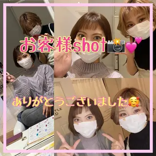 ショート カラー メンズ キッズ ✂︎ショート、ボブ、 レイヤー🩵YUMIのヘアスタイル