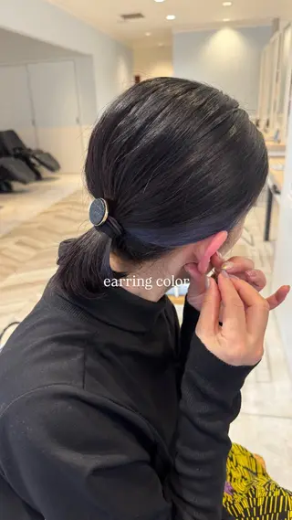 セミロング カラー レイヤーカット Y2K/𝓡𝓲𝓷のヘアスタイル