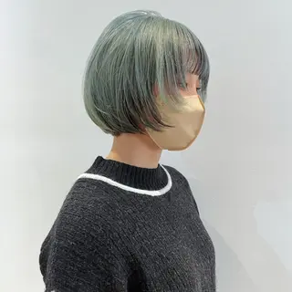 ショート カラー 💍ダメージ最小限 ブリーチ/ちさと💍のヘアスタイル