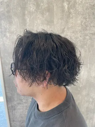 メンズ 白髪ぼかしデザイン ハイライト/宮本純登のヘアスタイル