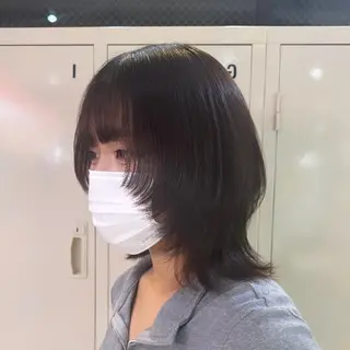 ミディアム 艶髪ハイトーン× ボブ🥣アイネのヘアスタイル