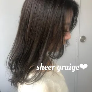 ロング カラー レイヤーカット 韓国ヘアayameのヘアスタイル