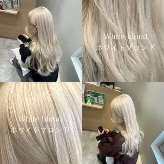 ロング カラー ハイトーンヘア/ 島崎　タクミのヘアスタイル