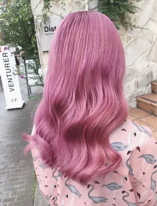 ロング カラー ヘアアレンジ ❄️💛エクステ ブリーチ❄️yukiのヘアスタイル