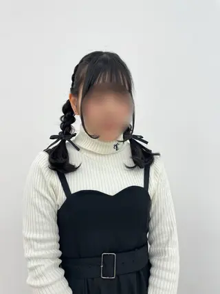 セミロング ヘアアレンジ CARELLY Rukaのマツエク・マツパデザイン
