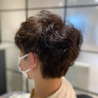 ショート カラー メンズ キッズ ✂︎ショート、ボブ、 レイヤー🩵YUMIのヘアスタイル