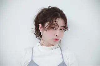 ロング カラー パーマ ヘアアレンジ メンズ キッズ ネイル マツエク・マツパ EnBlesS西宮 マンツーマン神道有基のヘアスタイル