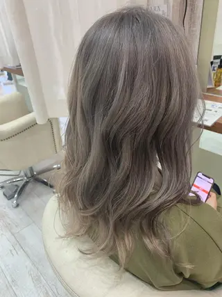 セミロング カラー brace立花 ✂︎ 吉田 茉由のヘアスタイル