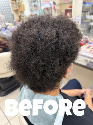 ショート 縮毛矯正専門店　美容室ハース所属・ウィリアム シュウのヘアスタイル