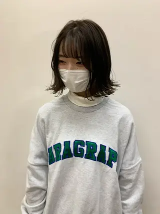 ミディアム 鈴木 まりやのヘアスタイル
