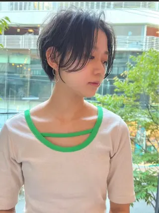 ショート 似合わせショート 森岡俊亮のヘアスタイル