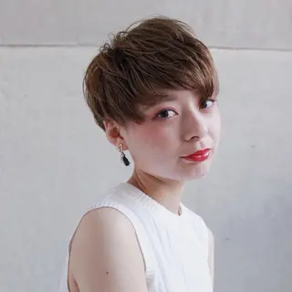 ショート カラー 落合 優樹のヘアスタイル
