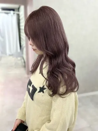 ロング カラー 盛れる顔まわり✨🎀 レイヤー別所好葉のヘアスタイル