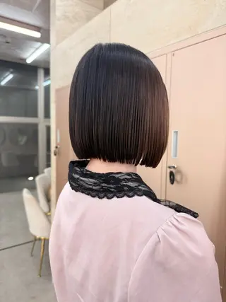 ミディアム 似合わせボブ🌟 艶髪特化💗村松優斗のヘアスタイル
