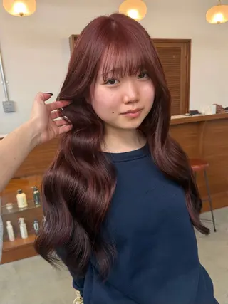 ロング カラー 大阪梅田/ イマムラミヅキのヘアスタイル