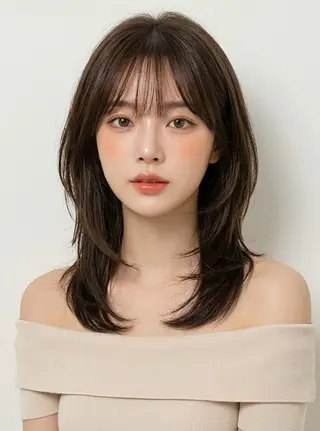 ミディアム ミディアムモデル 募集中/村上廉のヘアスタイル