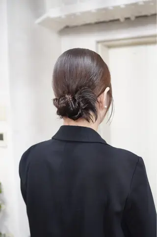 ヘアアレンジ 🪞透けヘア髪質改善 艶ベージュ/nagiのヘアスタイル