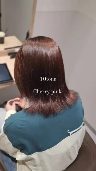 ミディアム カラー 縮毛矯正をしている人 のためのカラーのヘアスタイル