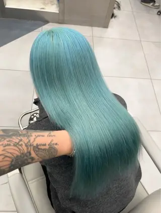 セミロング カラー ヘアアレンジ ハイトーン/透明感/ レイヤー/かずや🦁のヘアスタイル