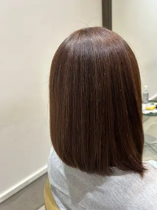 ミディアム カラー ヘアアレンジ 染谷 菜摘のヘアスタイル