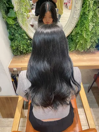 ロング カラー 横浜パーマ🌐ボブ✨ 暖色カラーもえかのヘアスタイル