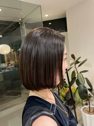 ミディアム カラー 池田 寿子のヘアスタイル