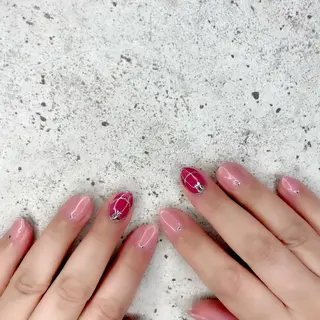 ミディアム カラー パーマ ヘアアレンジ メンズ キッズ ネイル マツエク・マツパ Salon Ｋのネイルデザイン