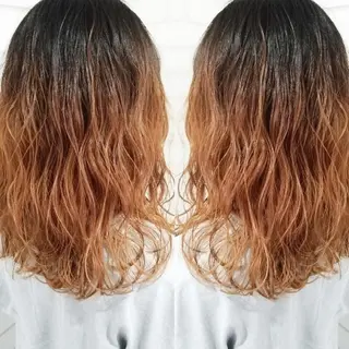 カラー ミディアム 今中 小百合のヘアスタイル