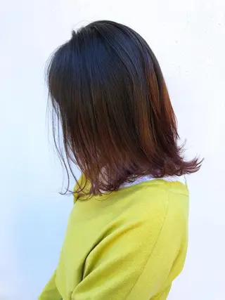 ミディアム カラー 髪質改善/艶髪 やまなかのヘアスタイル