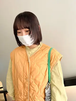 ショート カラー 顔周りカット/透明感 カラー✂️MEIのヘアスタイル
