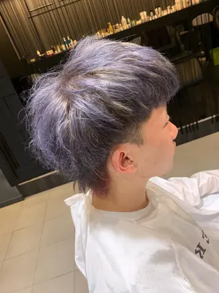 ショート カラー メンズ 美髪形成！色素改善！ 秋田　和輝のヘアスタイル