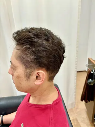 ショート カラー メンズ 秋山知穂🧸縮毛矯正 ショート新越谷南越谷のヘアスタイル